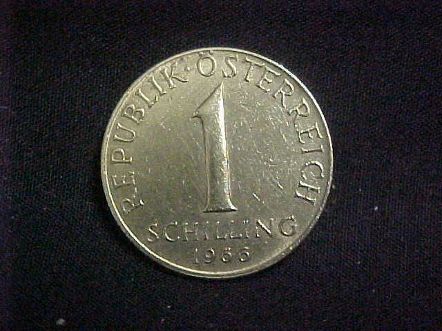 1966 republik osterreich 1 schilling gvf austria coin from australia