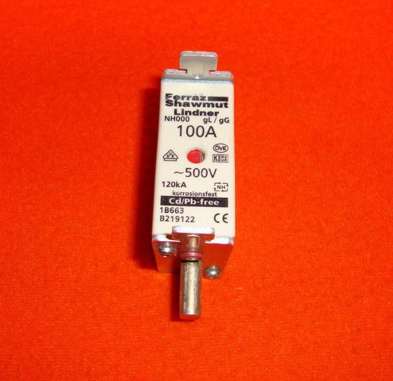 Shawmut NH000 Fuse NH 000 100 Amp 500 Volt 1 B663