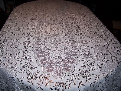 scranton lace co ivory tablecloth 60x 126 rect valencia time