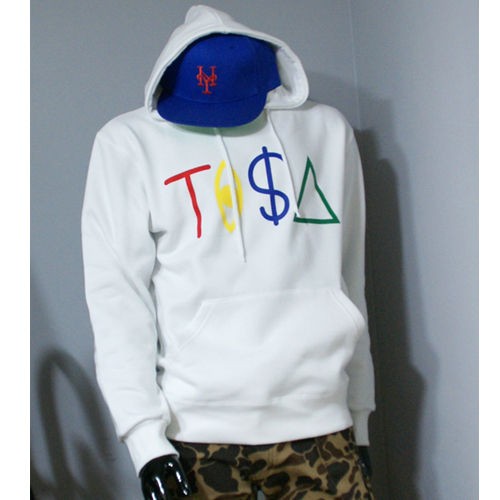 new tisa ti a logo winter hoodie white