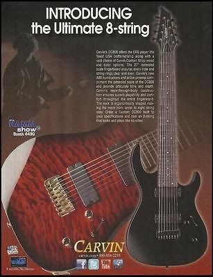   CUSTOM SHOP DC800 8 STRING ELECTRIC GUITAR AD 8X11 ADVERTISEMENT