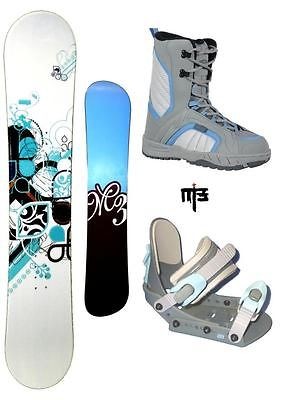 130cm M3 Escape SNOWBOARD + LTD Justice BOOTS +LT1 BINDINGS PACKAGE 