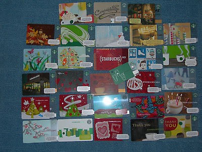 31 different starbucks retired limited edition card 