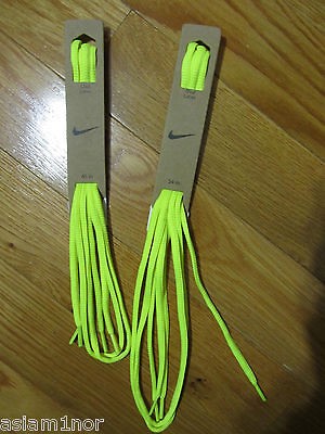 Nike Volt Shoe Laces Oval Shaped Neon Yellow Oregon Ducks Vapor Elite 