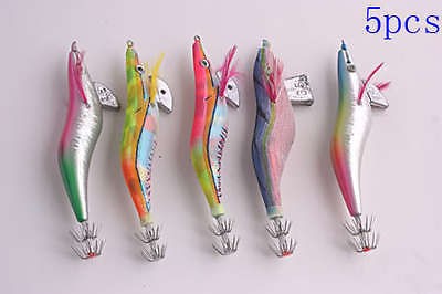 new 5pc shrimp cuttlefish squid jigs dg32 3 5 fish