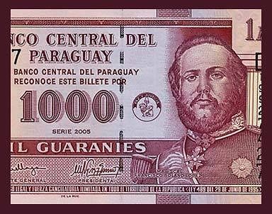   Banknote PARAGUAY 2005   Solano LOPEZ   Pantheon   Pick 222   UNC