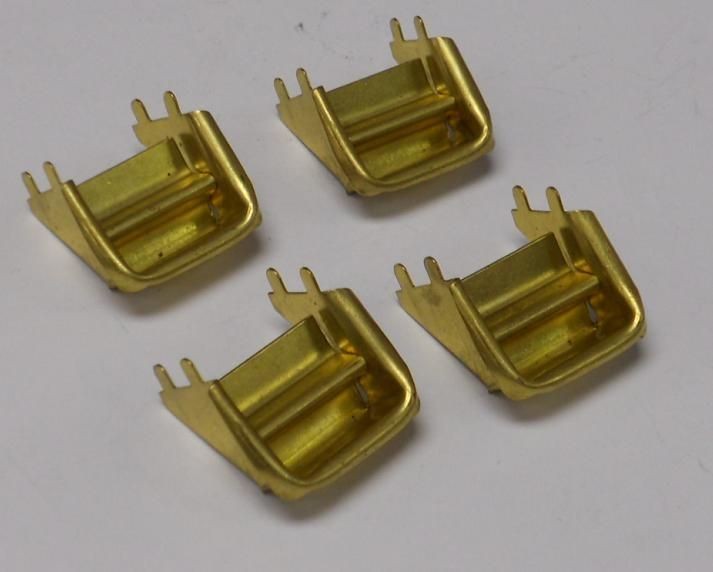 Brass Steps for Lionel Standard Gauge Passenger Cars, 4 Pieces.