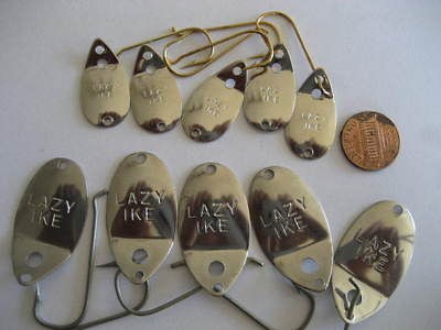 10 Vintage Lazy Ike Wigly Jigs U build 2 sizes 5 of each nice