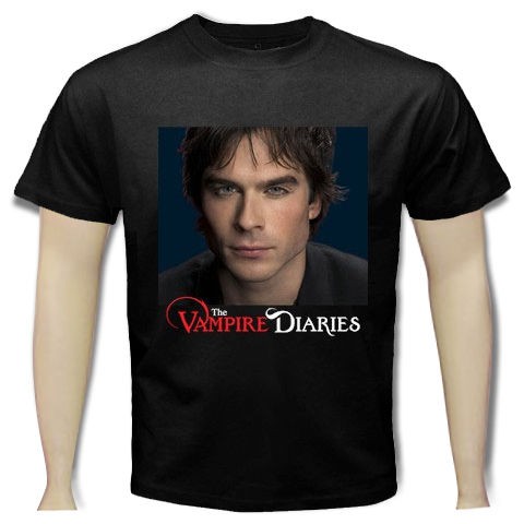 vampire diaries tv series 13 men black t shirt