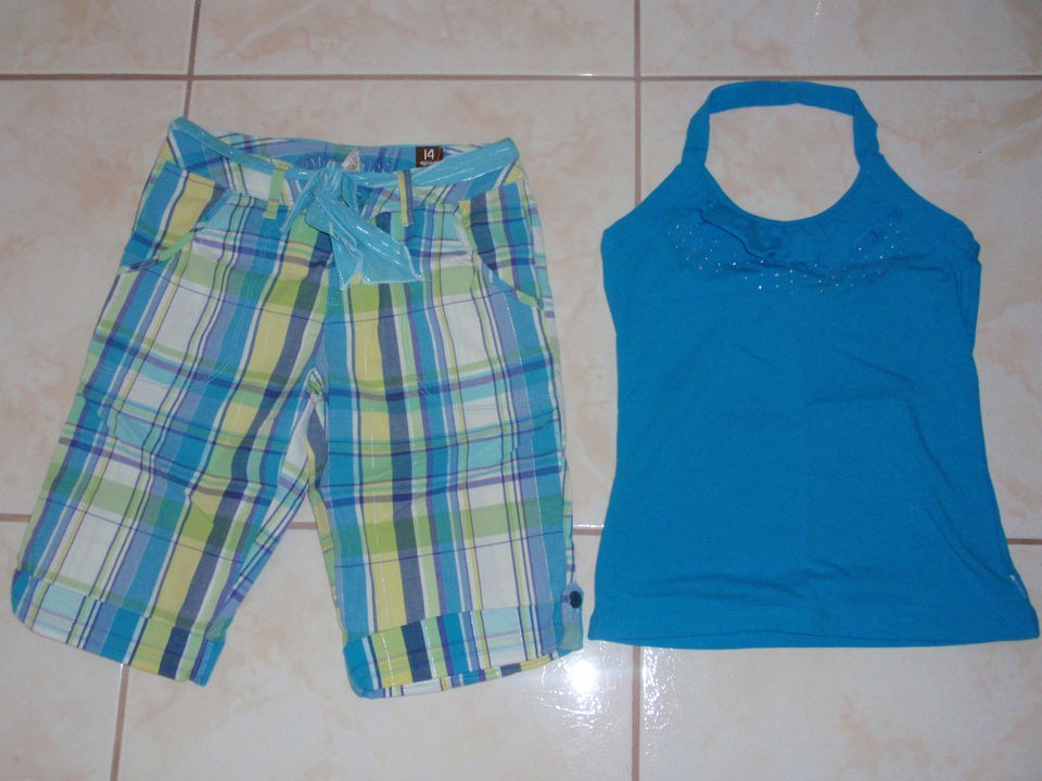 NWT GIRLS JUSTICE CHILDR​ENS PLACE SZ 14 SHORTS, SHIRT TANK