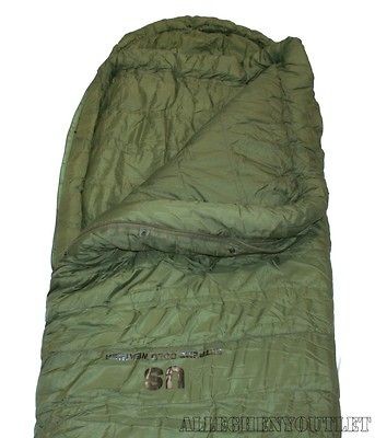 SLEEPING BAG ECW Extreme Cold Weather  20° Nylon Mummy USGI Military 