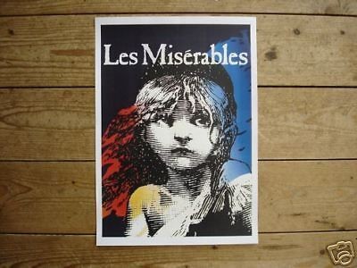 les miserables fantastic new tour theatre poster from united kingdom