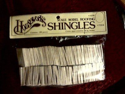 packages Houseworks scale model roofing shingles #7004 100pcs x3=300 