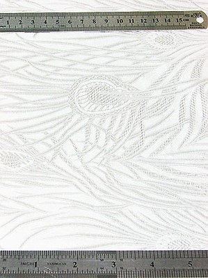 lovely white peacock brocade upholstery fabric 3 yards from hong kong 