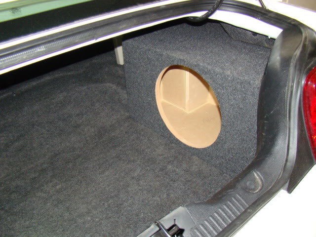 2005 mustang sub box subwoofer enclosure corner mount time left