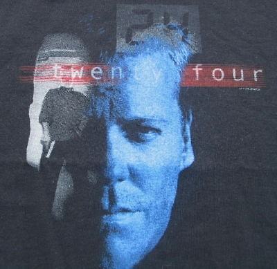 24 twentyfour tv show jack bauer collage logo t shirt