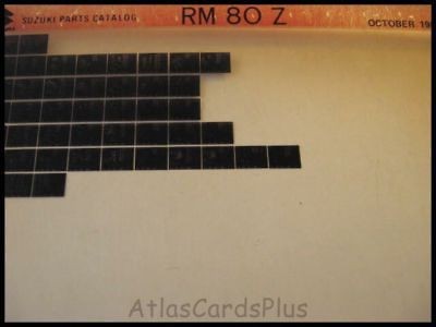 suzuki parts list microfiche rm80 1982 rm 80 mini bike