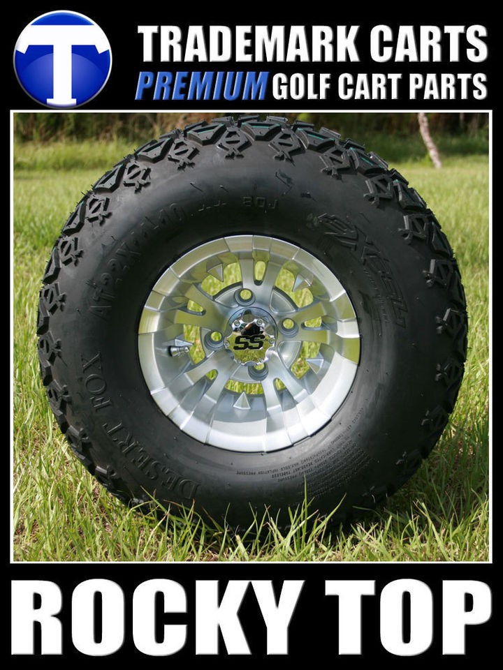   SPINDLE LIFT KIT + 10x7 Vampire WHEELS and A/T GOLF CART TIRES