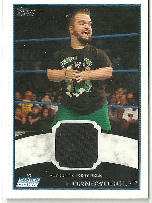2012 Topps WWE Hornswoggle Worn Shirt Swatch Relic Card RARE 