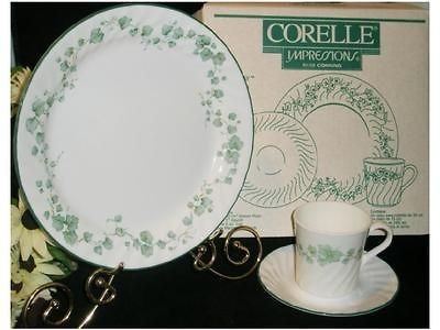 pc Corelle CALLAWAY IVY Dinner Plate, Cup & Saucer Set *NEW Original 