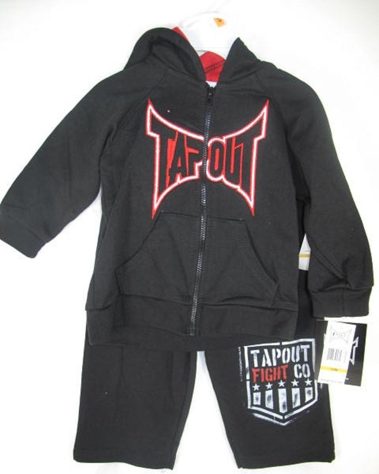 tapout toddler kids mma hoodie pant sweatshirt zip up