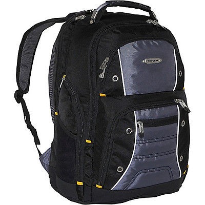 targus drifter ii 17a laptop backpack black grey time left