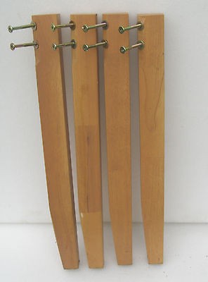 set of 4 tapered leg style table legs 20 high