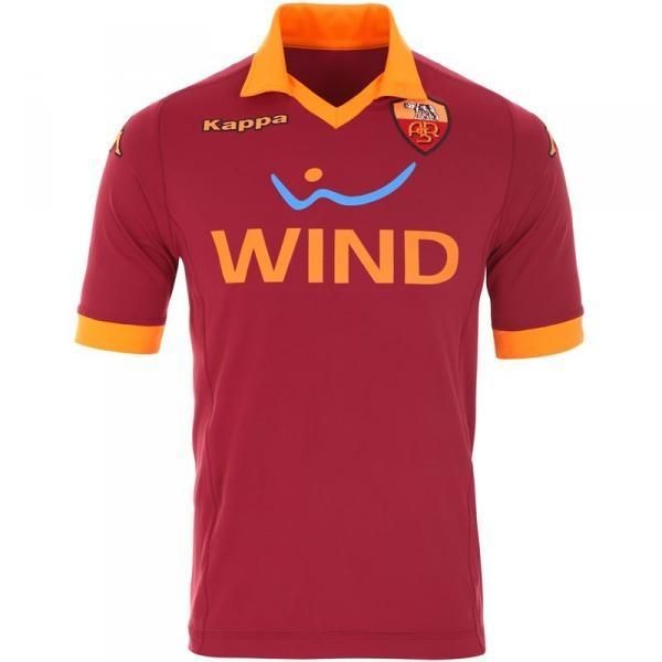 AS ROMA HOME SHIRT KOMBAT 2013 KAPPA FOOTBALL JERSEY OFFICIAL SERIE A 