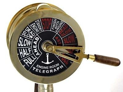   ORDER SHIPS TELEGRAPH NAUTICAL 18” BRASS SHIP CHADBURN TELEGRAPH