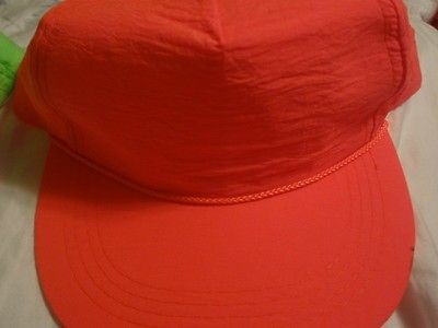 VTG fresh prince ORANGE neon SNAPBACK 80s 90s hat caps unworn 