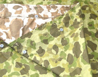 USMC Marine US WW2 Pacific FROGSKIN CAMO SHELTER HALF MINT REVERSIBLE 