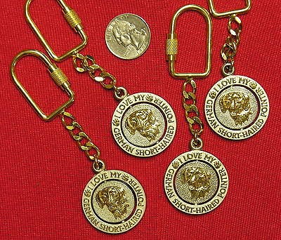   Shorthaired Pointer Coin Spinner Keychains Charms Pendant Ornament