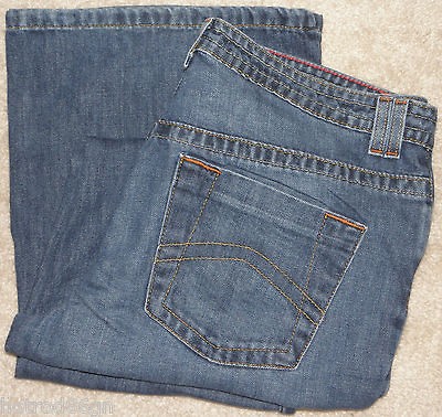 Womens Tommy Hilfiger JEANS Dark Wash Boot Cut Flare Leg Size 12