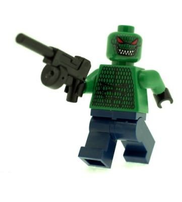 custom batman figure killer croc tommy gun printed time left