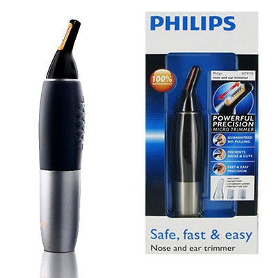 nt9110 nose nasal ear eyebrow hair waterproof cordless battery trimmer 