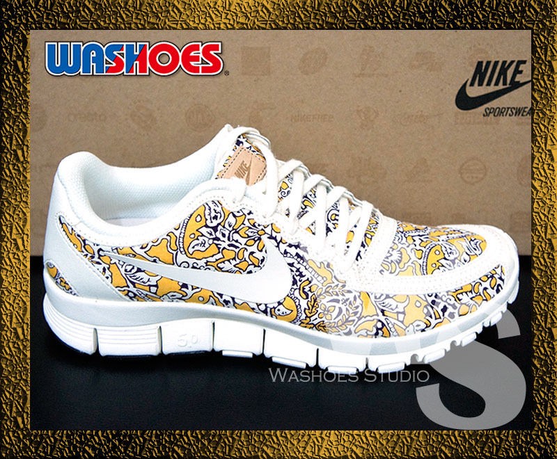 Nike Wmns Free 5.0 Liberty QS University Gold Yellow Sail 528709 700 