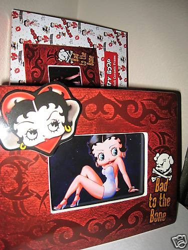 betty boop tattoo ceramic frame by vandor 