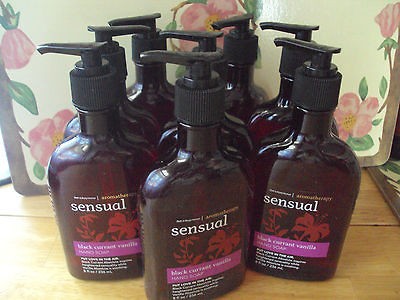   Body Works Aromatherapy Black Currant Vanilla Sensual Hand Soap x 8