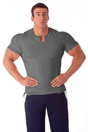 vee wash rib tee by pitbull gym