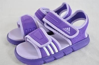   G41548 DARK/LIGHT PURPLE OPEN TOE VELCRO STRAPS SLIDES SANDALS