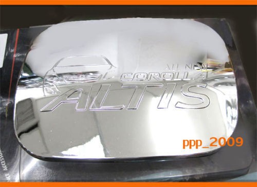 CHROME DOOR PETROL FUEL TANK CAP COVER TRIM TOYOTA COROLLA ALTIS 2008 