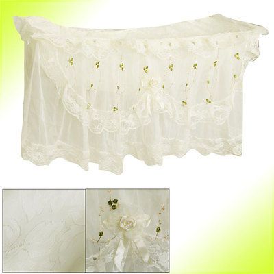 Household Wall Mounted Air Conditioner Lace Detail Flower Print Cover