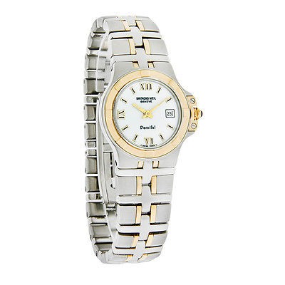 Raymond Weil Parsifal Ladies White Dial 18K Two Tone Swiss Quartz 