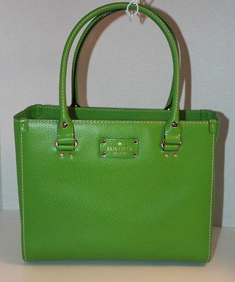 NWT KATE SPADE Wellesley Quinn Tote. Emerald Leather. Retail $398 