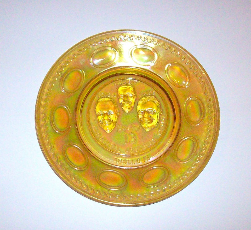 Apollo 13 1970 Wheatonware Collector Plate Carnival Glass