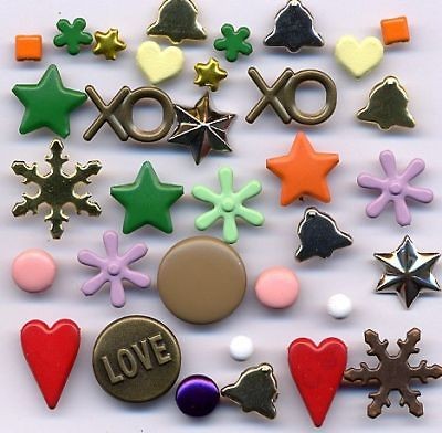 500 Assorted Brads for Scrapbooking & Paper Crafts & Cardmaking