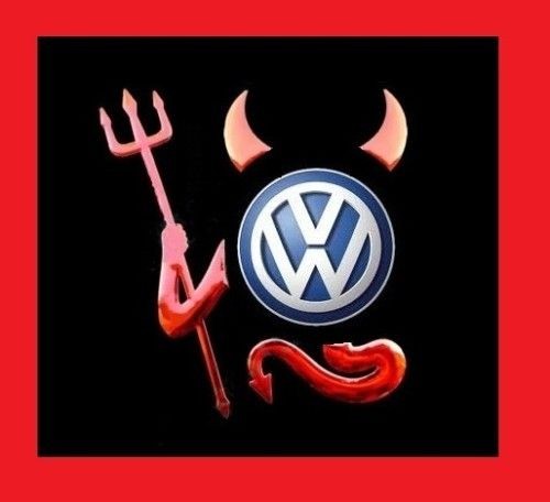 3D RED CHROME DEVIL DECAL HORNS TAIL DEMON CAR AUTO STICKER EMBLEM 