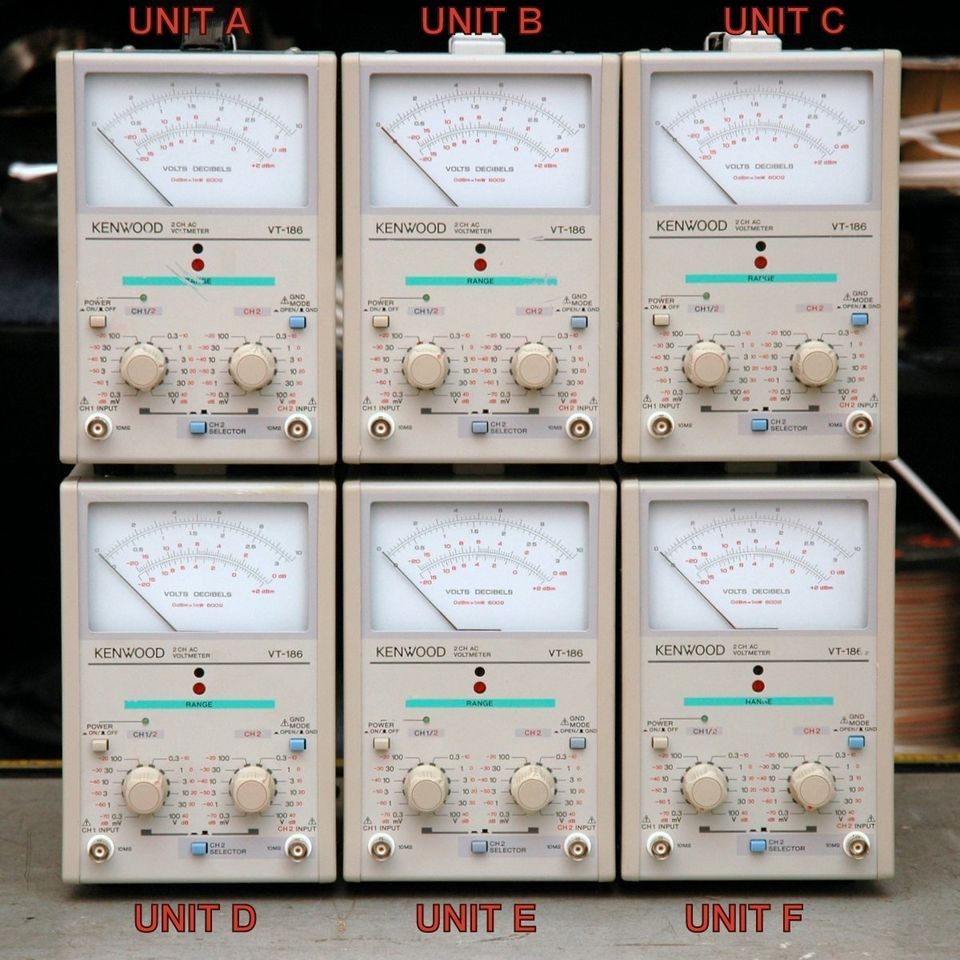 kenwood vt 186 2 channel rms ac millivoltmeter 5hz to