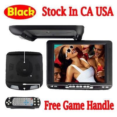 Black 10.4 Overhead Car DVD Player Radio Monitor Sony Lens+32bit 