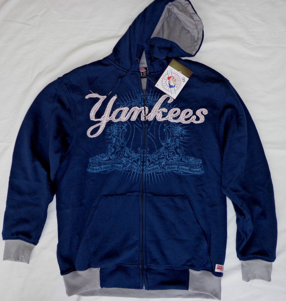 NWT Stitches Lined Yankees Zip Front Hoodie Jacket Size M